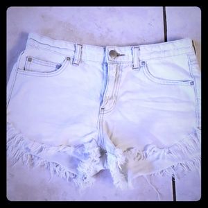 Free people denim shorts